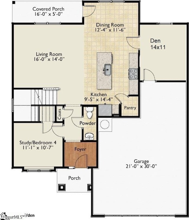 213 Fenner Pl, Greenville, SC 29607 - floor plan / room layout