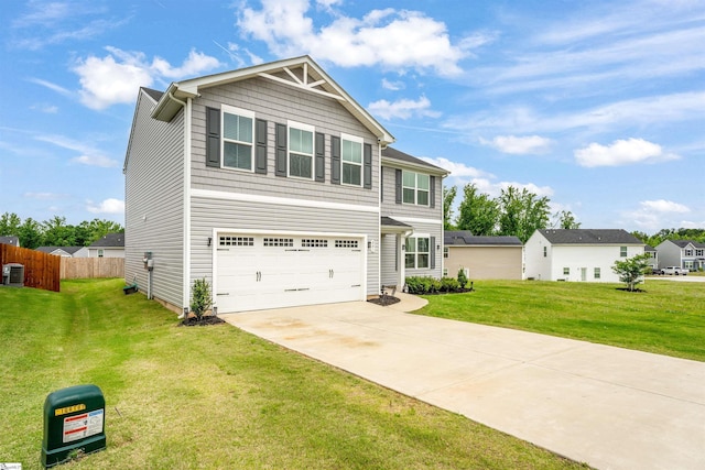 841 Speakeasy Ln, Inman, SC 29349 - view of front of property with driveway, an attached garage, and cooling unit