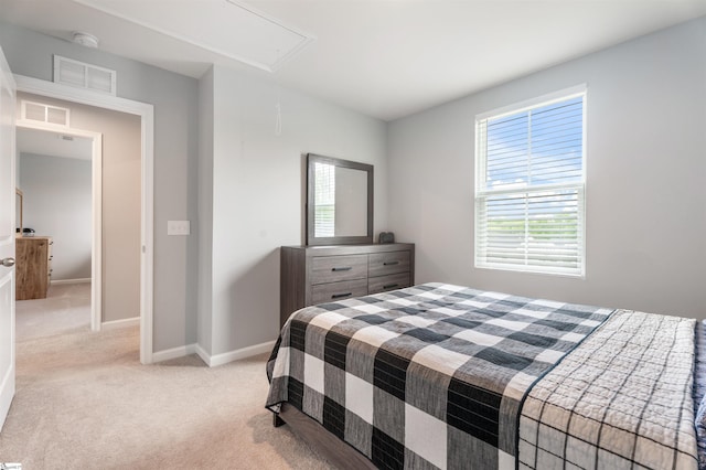 841 Speakeasy Ln, Inman, SC 29349 - bedroom with attic access, light carpet, and baseboards