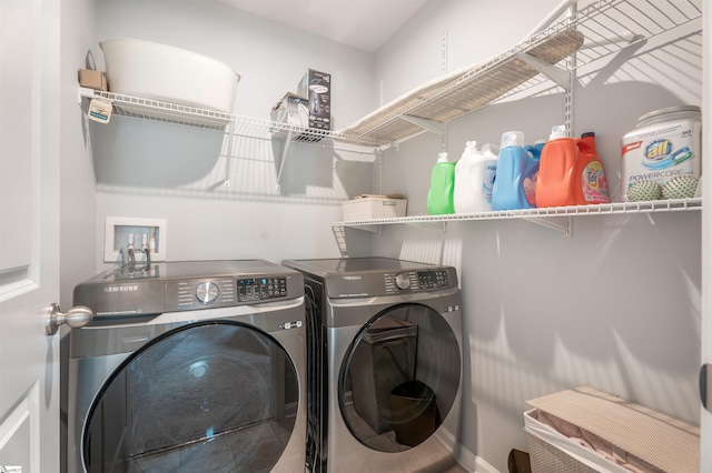 841 Speakeasy Ln, Inman, SC 29349 - laundry area with washer and clothes dryer and tile patterned flooring