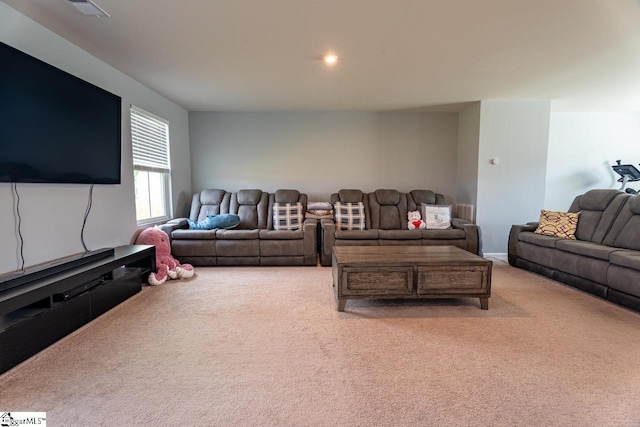 841 Speakeasy Ln, Inman, SC 29349 - carpeted living room with recessed lighting