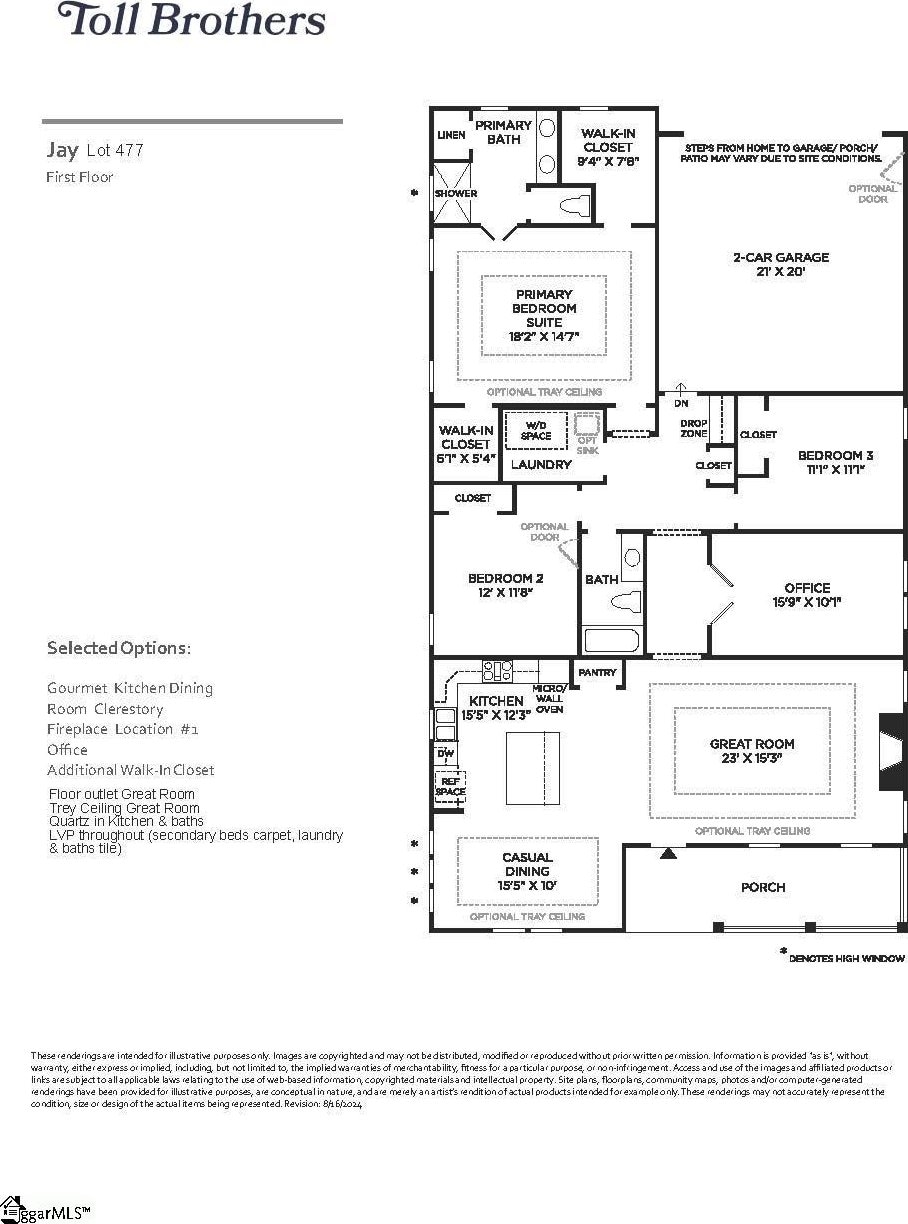 24 Tull St Lot 477Jay, Craftsman, Greer, SC 29651 - home floor plan