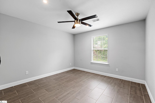 3 Alewine Ct, Taylors, SC 29687 - empty room featuring a ceiling fan, dark wood-style flooring, and baseboards