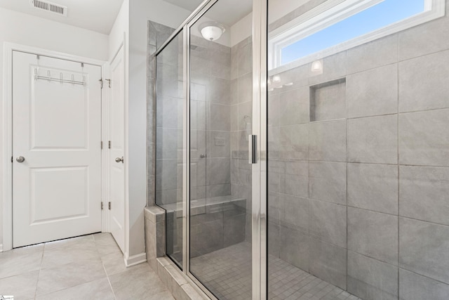 122 Rivermill Pl, Piedmont, SC 29673 - full bath with a shower stall and tile patterned floors