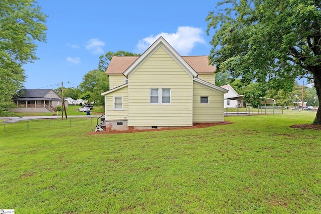 1 Baldwin St, Pelzer, SC 29669 - back of house featuring crawl space