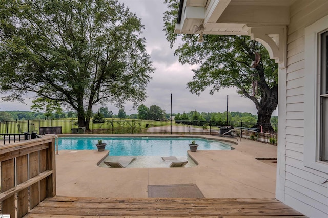 251 W Mcelhaney Rd, Taylors, SC 29687 - view of swimming pool with a fenced backyard and a patio