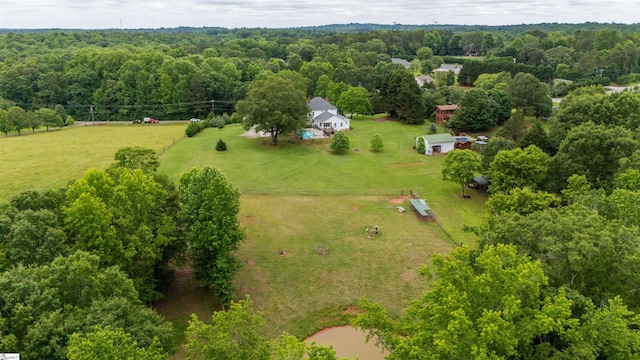 251 W Mcelhaney Rd, Taylors, SC 29687 - view of rural area featuring a heavily wooded area