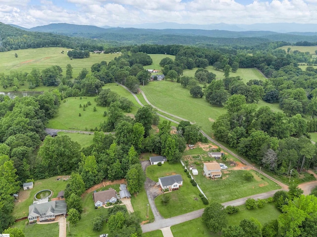 145 Hillside Cir, Easley, SC 29640 - aerial overview of property's location featuring rural landscape and mountains