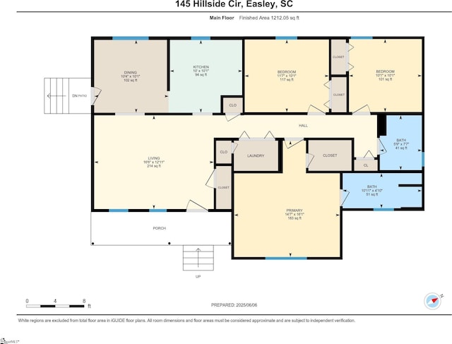 145 Hillside Cir, Easley, SC 29640 - floor plan / room layout