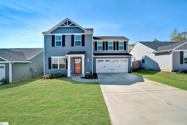 709 Bolsover Way, Woodruff, SC 29388 - view of front of property with concrete driveway, board and batten siding, and a garage