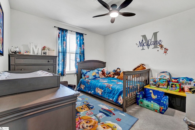 709 Bolsover Way, Woodruff, SC 29388 - carpeted bedroom featuring ceiling fan
