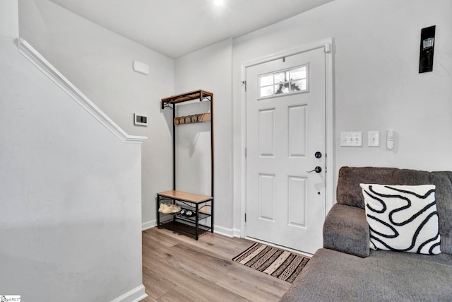 709 Bolsover Way, Woodruff, SC 29388 - entrance foyer with light wood-style floors and baseboards