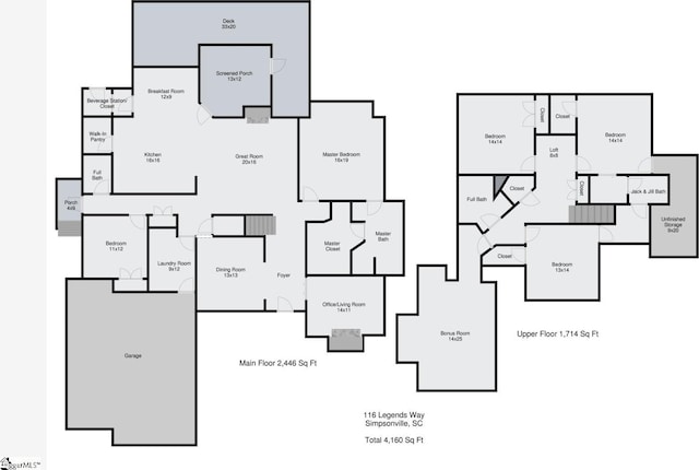 116 Legends Way, Simpsonville, SC 29681 - home floor plan