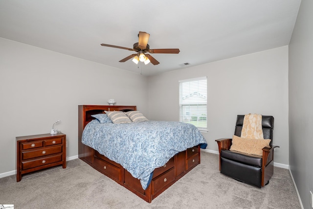 106 Felix Ct, Easley, SC 29640 - bedroom featuring baseboards, light carpet, and ceiling fan