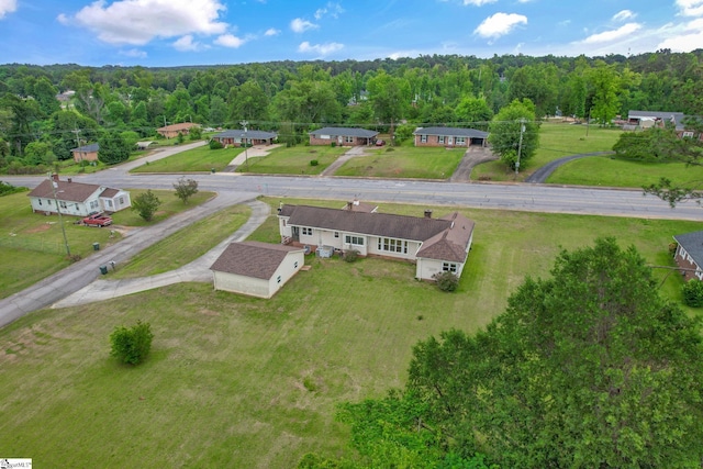 611 E S 6th St, Seneca, SC 29678 - aerial view of property and surrounding area with a forest