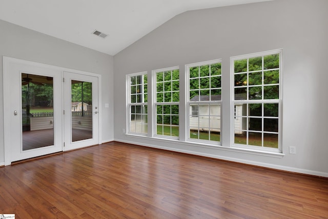 100 Beason Farm Ln, Simpsonville, SC 29681 - unfurnished sunroom featuring french doors and lofted ceiling