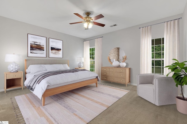 100 Beason Farm Ln, Simpsonville, SC 29681 - carpeted bedroom featuring ceiling fan and baseboards