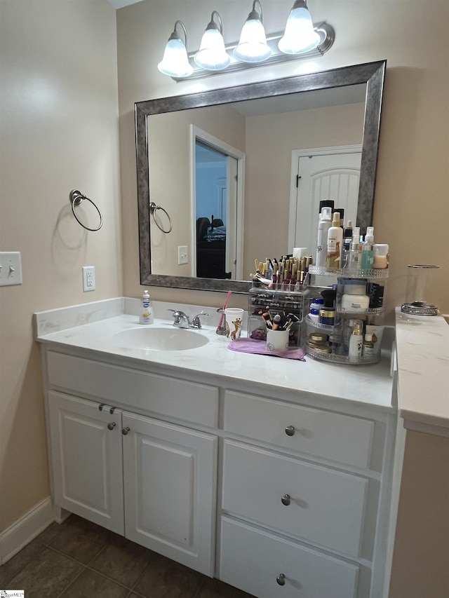 383 Amelia Springs Ln, Moore, SC 29369 - bathroom with vanity and tile patterned flooring