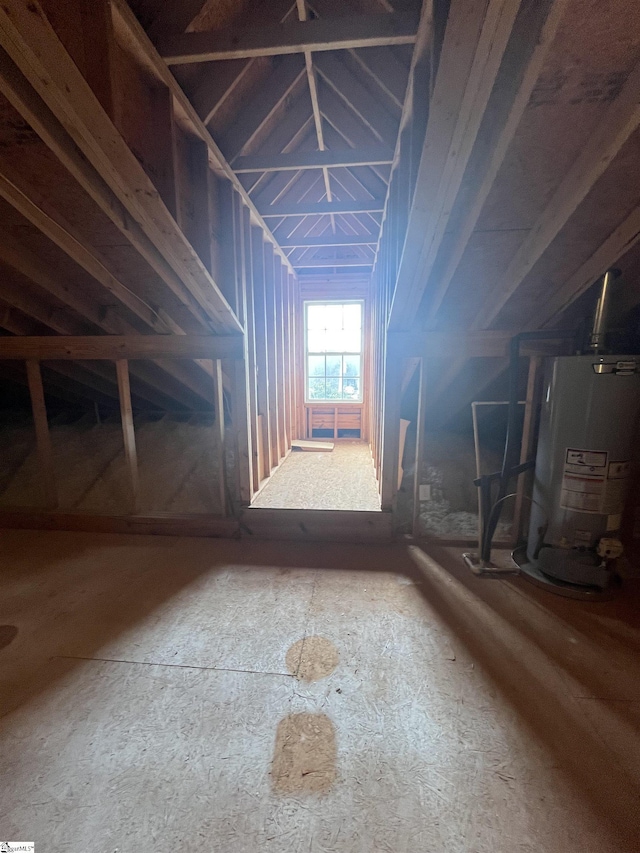 383 Amelia Springs Ln, Moore, SC 29369 - unfinished attic featuring water heater