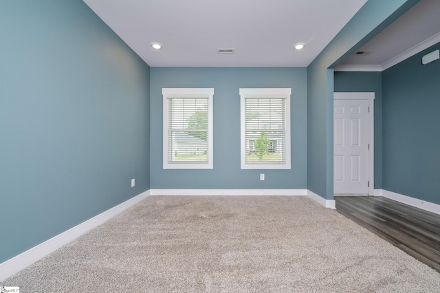 108 Pewter Cir, Simpsonville, SC 29680 - carpeted empty room featuring baseboards and recessed lighting