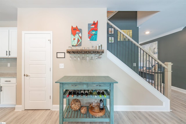 345 Cypress Hollow Trl, Piedmont, SC 29673 - stairs with wood finished floors and baseboards