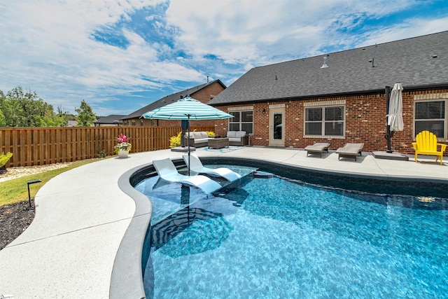 345 Cypress Hollow Trl, Piedmont, SC 29673 - view of pool featuring an outdoor living space and a patio