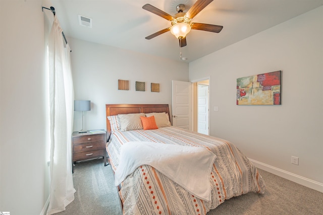 345 Cypress Hollow Trl, Piedmont, SC 29673 - bedroom with carpet, baseboards, and ceiling fan