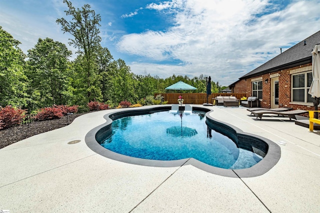 345 Cypress Hollow Trl, Piedmont, SC 29673 - view of swimming pool featuring a patio area and an outdoor hangout area