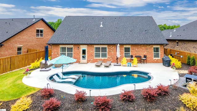 345 Cypress Hollow Trl, Piedmont, SC 29673 - view of pool featuring a fenced backyard, a patio, and area for grilling