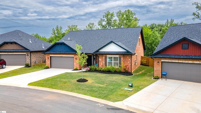 345 Cypress Hollow Trl, Piedmont, SC 29673 - view of front of property with brick siding, concrete driveway, and an attached garage