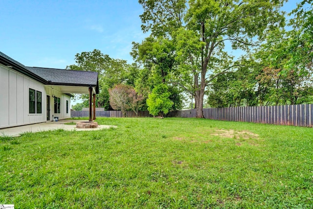 1708 Old Georgia Hwy, Gaffney, SC 29341 - view of yard with an outdoor fire pit and a patio area