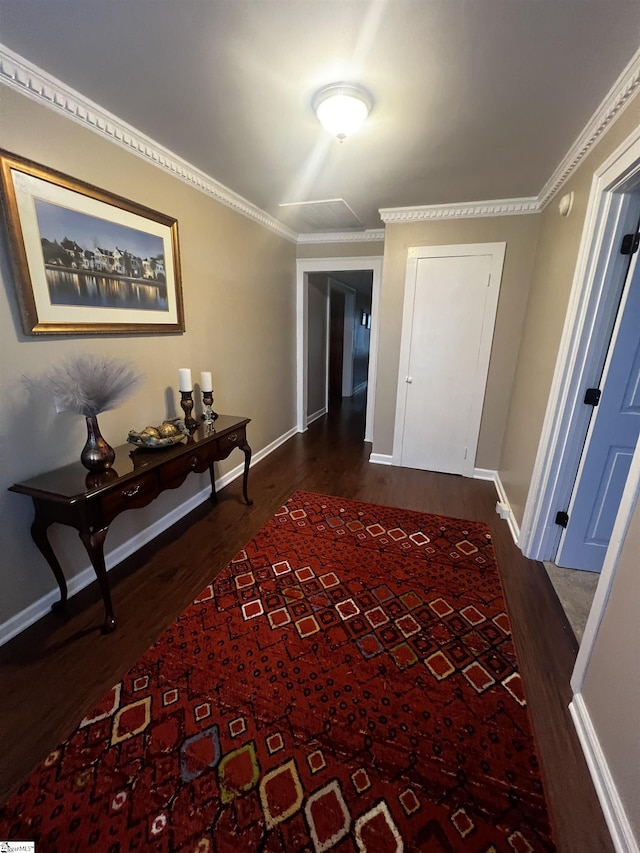 9 Lee St, Liberty, SC 29657 - corridor featuring wood finished floors, baseboards, and ornamental molding