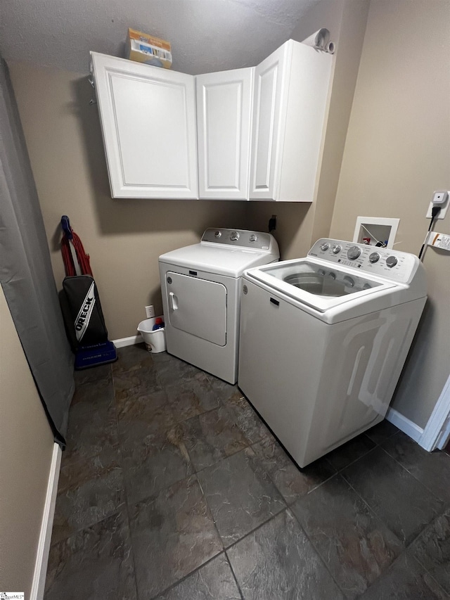 9 Lee St, Liberty, SC 29657 - washroom featuring cabinet space, washing machine and dryer, and baseboards