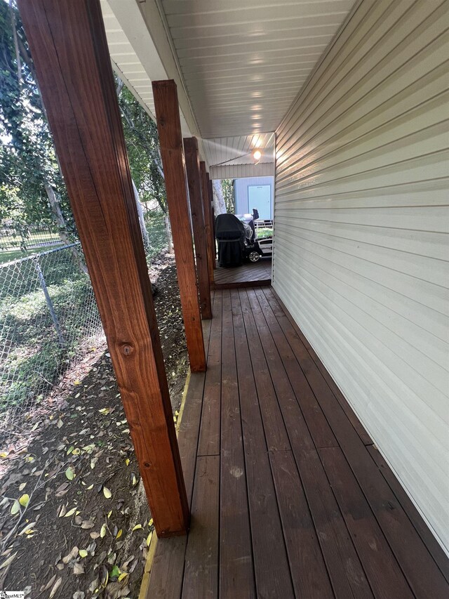 9 Lee St, Liberty, SC 29657 - view of wooden terrace