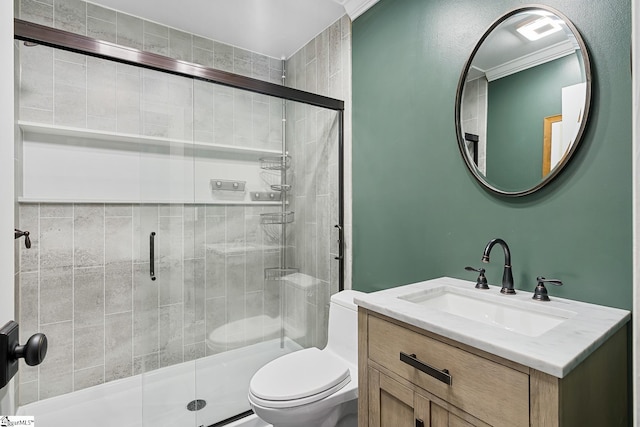 416 Shirley Cir, Pendleton, SC 29625 - full bathroom with toilet, vanity, and a stall shower
