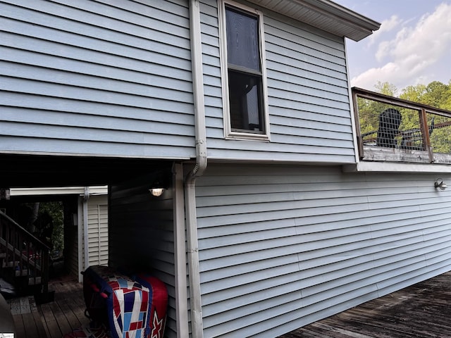 1700 W Lakeshore Dr Lot K, Landrum, SC 29356 - view of side of home featuring a wooden deck
