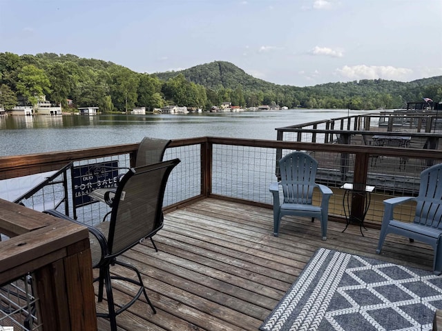 1700 W Lakeshore Dr Lot K, Landrum, SC 29356 - dock featuring a forest view and a water view