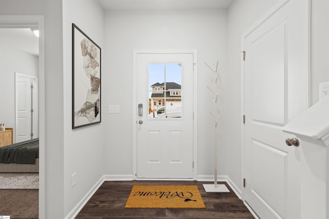 1142 Berry Patch Dr, Lyman, SC 29365 - entryway with dark wood finished floors and baseboards