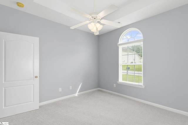 160 Spirit Mountain Ln, Easley, SC 29642 - unfurnished room with plenty of natural light, light colored carpet, ceiling fan, and a smoke detector