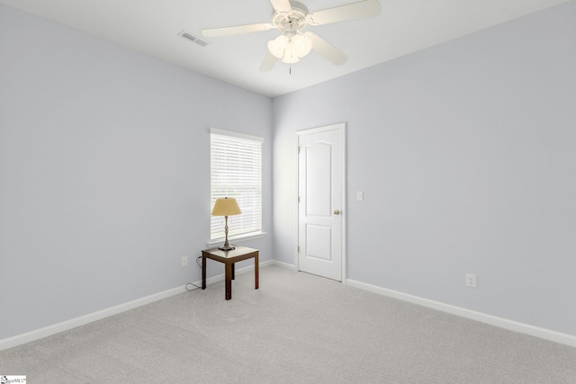 160 Spirit Mountain Ln, Easley, SC 29642 - unfurnished room with light colored carpet, a ceiling fan, and baseboards