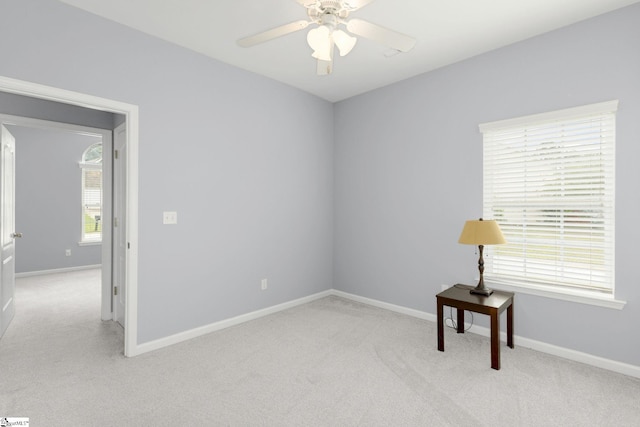 160 Spirit Mountain Ln, Easley, SC 29642 - unfurnished room featuring light carpet, ceiling fan, and baseboards