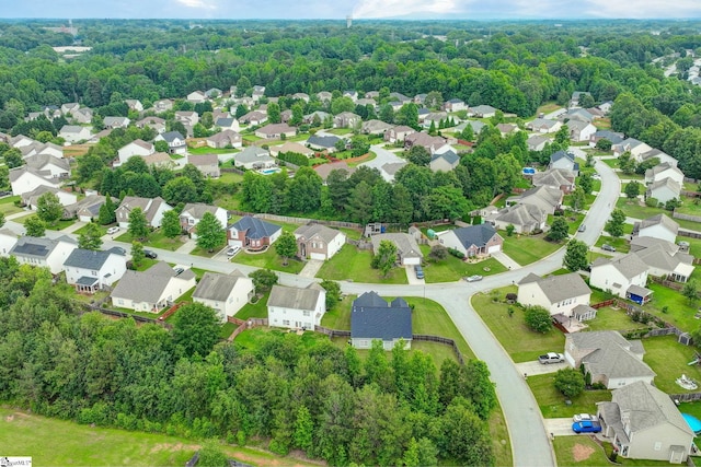 160 Spirit Mountain Ln, Easley, SC 29642 - aerial view of property's location with a heavily wooded area and nearby suburban area