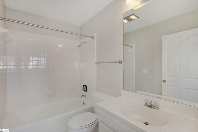 409 Hunters Cir, Greenville, SC 29617 - full bath featuring toilet, shower / bathtub combination, and vanity