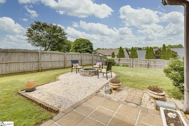 809 Dove Creek Ct, Boiling Springs, SC 29316 - view of patio featuring an outdoor fire pit