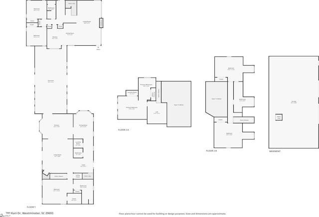 280 Kari Dr, Westminster, SC 29693 - floor plan / room layout