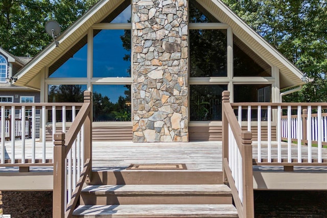 280 Kari Dr, Westminster, SC 29693 - view of wooden terrace