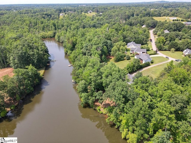 182 Roundstone Dr, Inman, SC 29349 - aerial view of a nearby body of water and a heavily wooded area