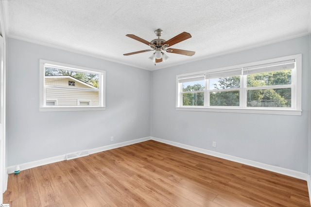 209 Boyd Ave, Simpsonville, SC 29681 - empty room featuring healthy amount of natural light, a textured ceiling, light wood-style floors, and baseboards