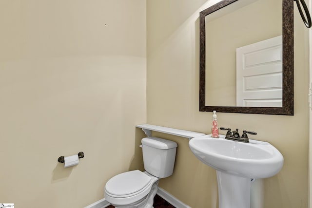 135 Adams Creek Pl, Simpsonville, SC 29681 - half bathroom with baseboards and toilet