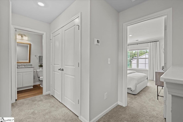 209 Islay Way, Anderson, SC 29621 - corridor featuring light carpet and recessed lighting